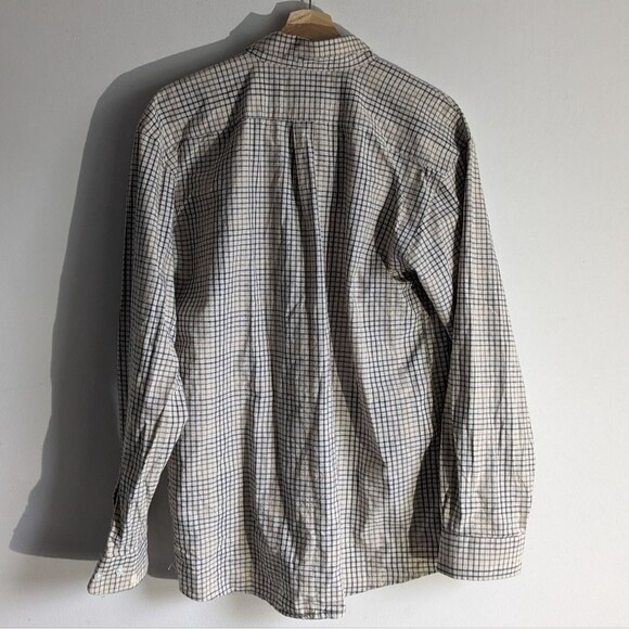 Ralph Lauren Blue Label Brown Checkered Pony Logo Long Sleeve Button Down Shirt - Picture 2 of 7